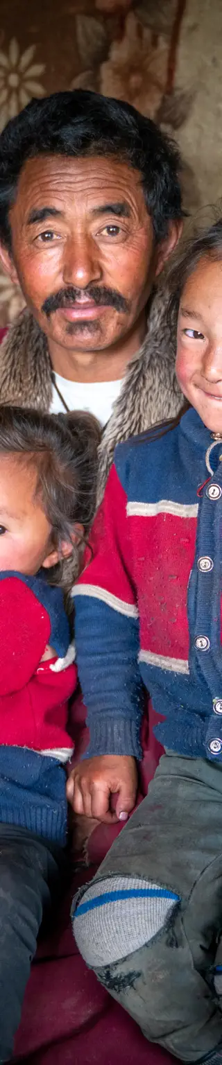 Übernachte bei einer tibetischen Familie